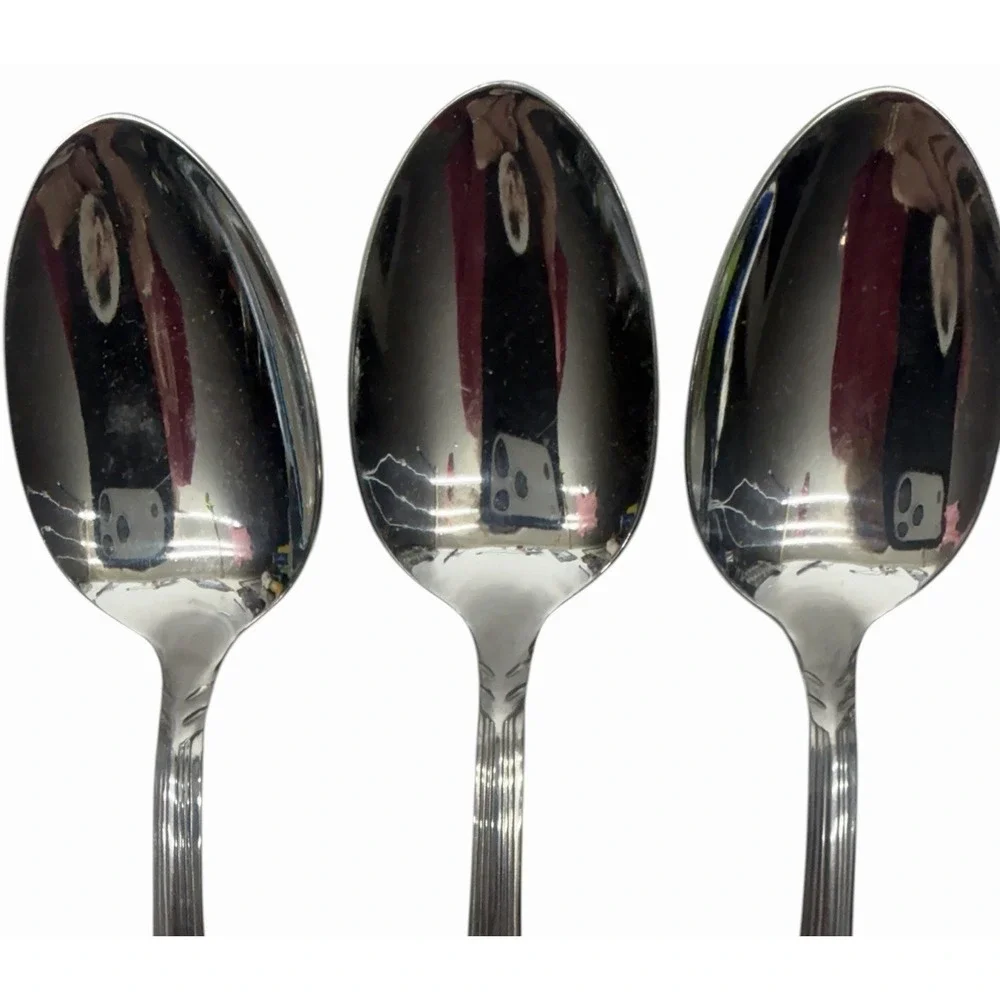 SILCO Stainless Steel Flatware‎ Set 21 Pc Forks Knives Spoons Commercial Grade